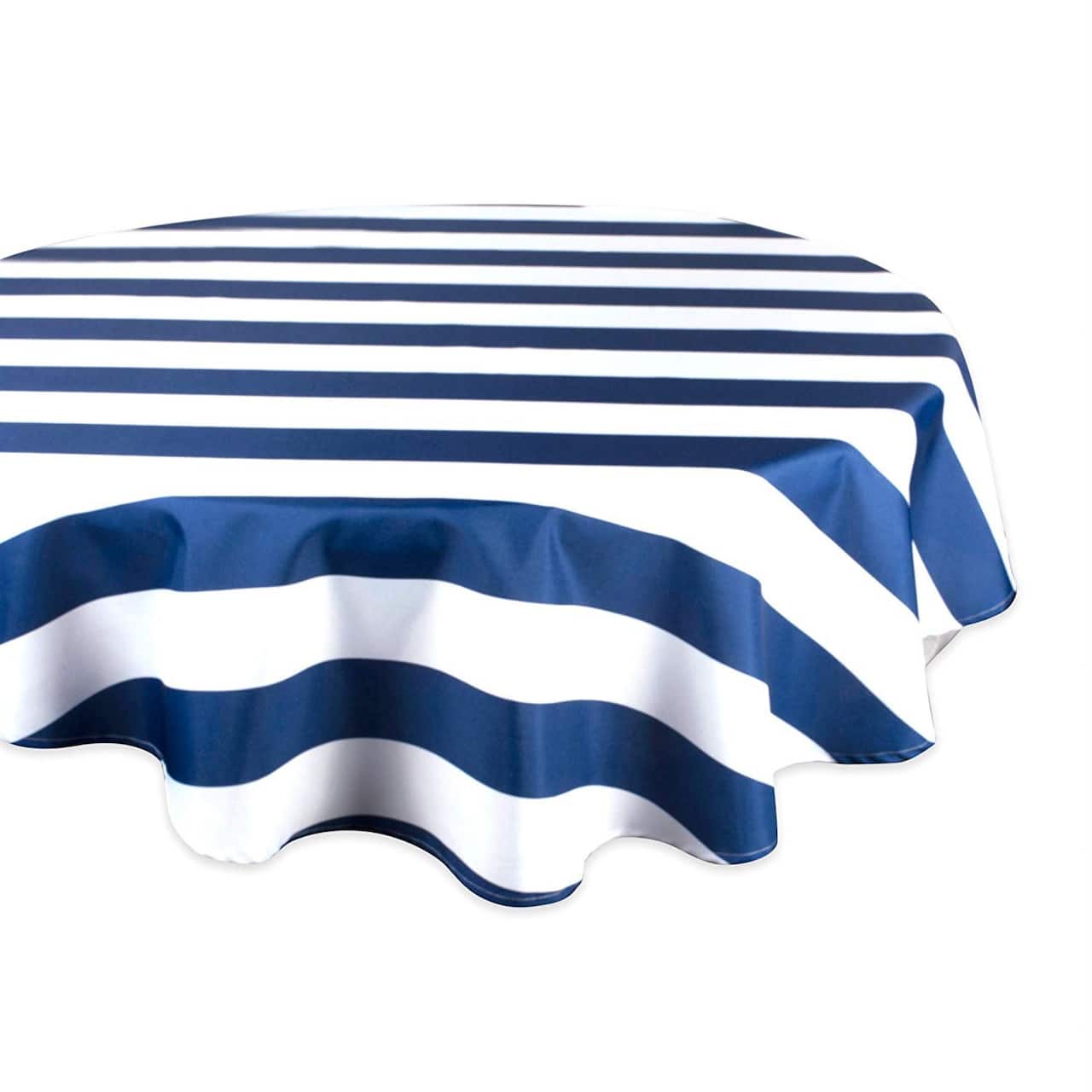 DII® 60" Nautical Blue Cabana Stripe Outdoor Tablecloth